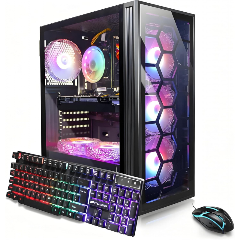 Pc Gaming Gtx 1660 - Komputer stacjonarny do gier, procesor Core