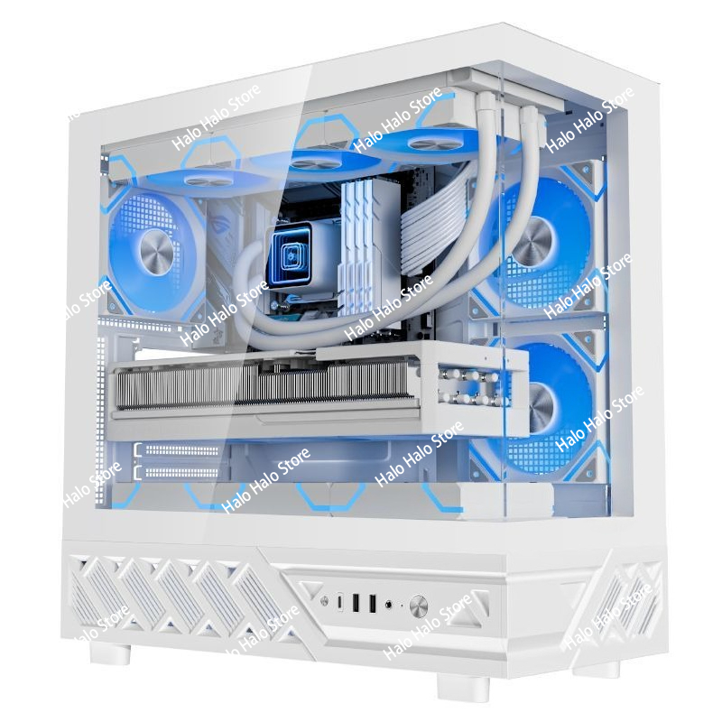 Pc Gaming Liquid - Obudowa komputera PC White Seaview ATX
