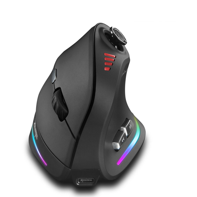 Pc Gaming Simulator - Bezprzewodowa pionowa mysz Jomaa RGB z