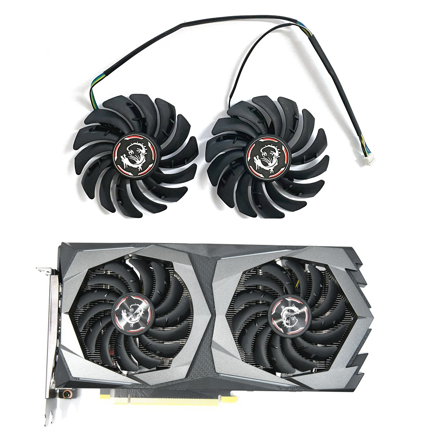 Pc Gaming Gtx 1660 - PLD09210B12HH PLD09210S12HH 85MM 4PIN GTX1660 chłodnica