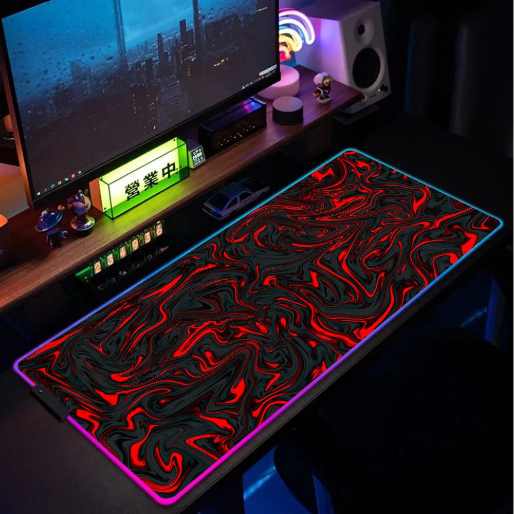Podkładka pod mysz RGB, czerwo – Pc Gaming Liquid recenzja i cena