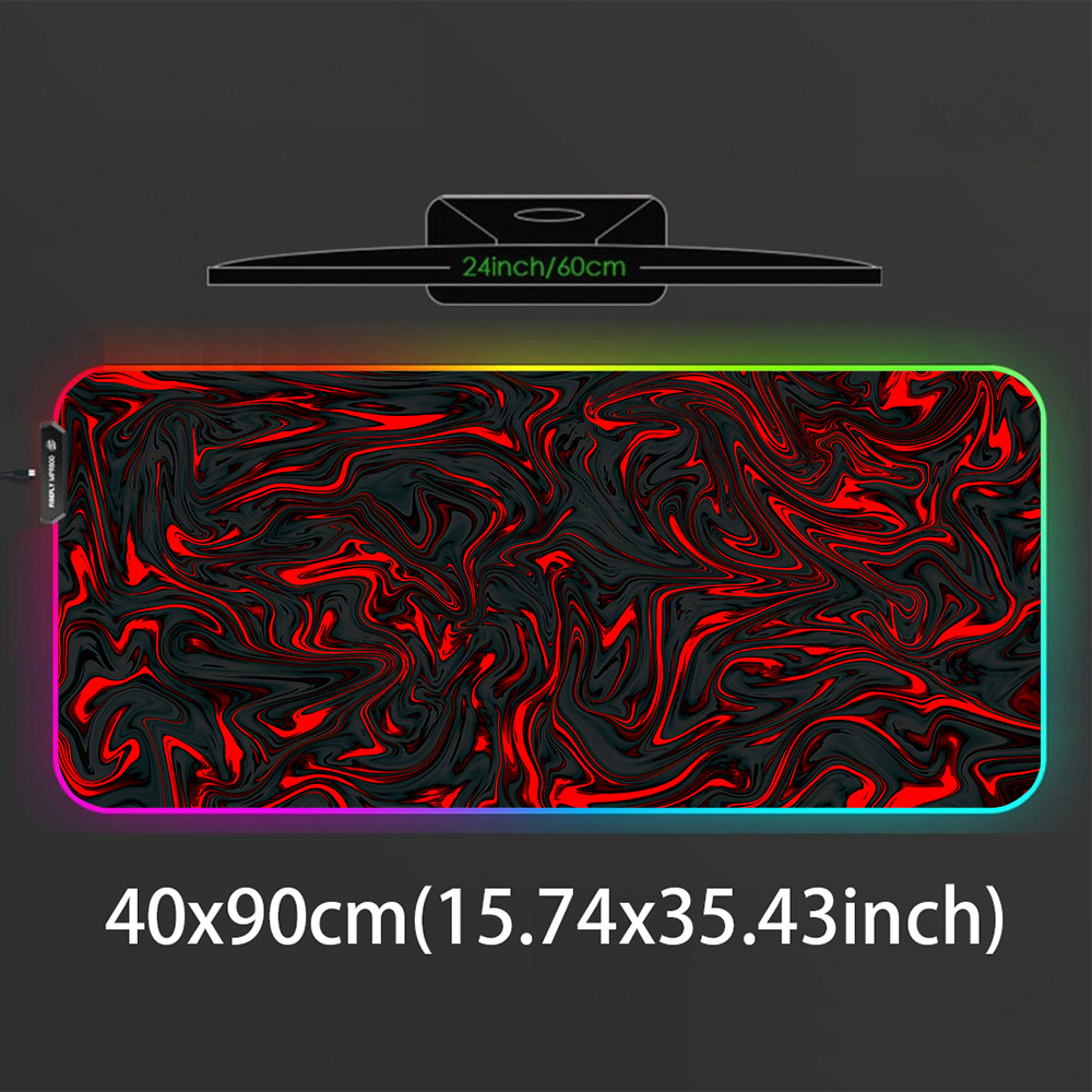 Podkładka pod mysz RGB, czerwo – Pc Gaming Liquid recenzja i cena
