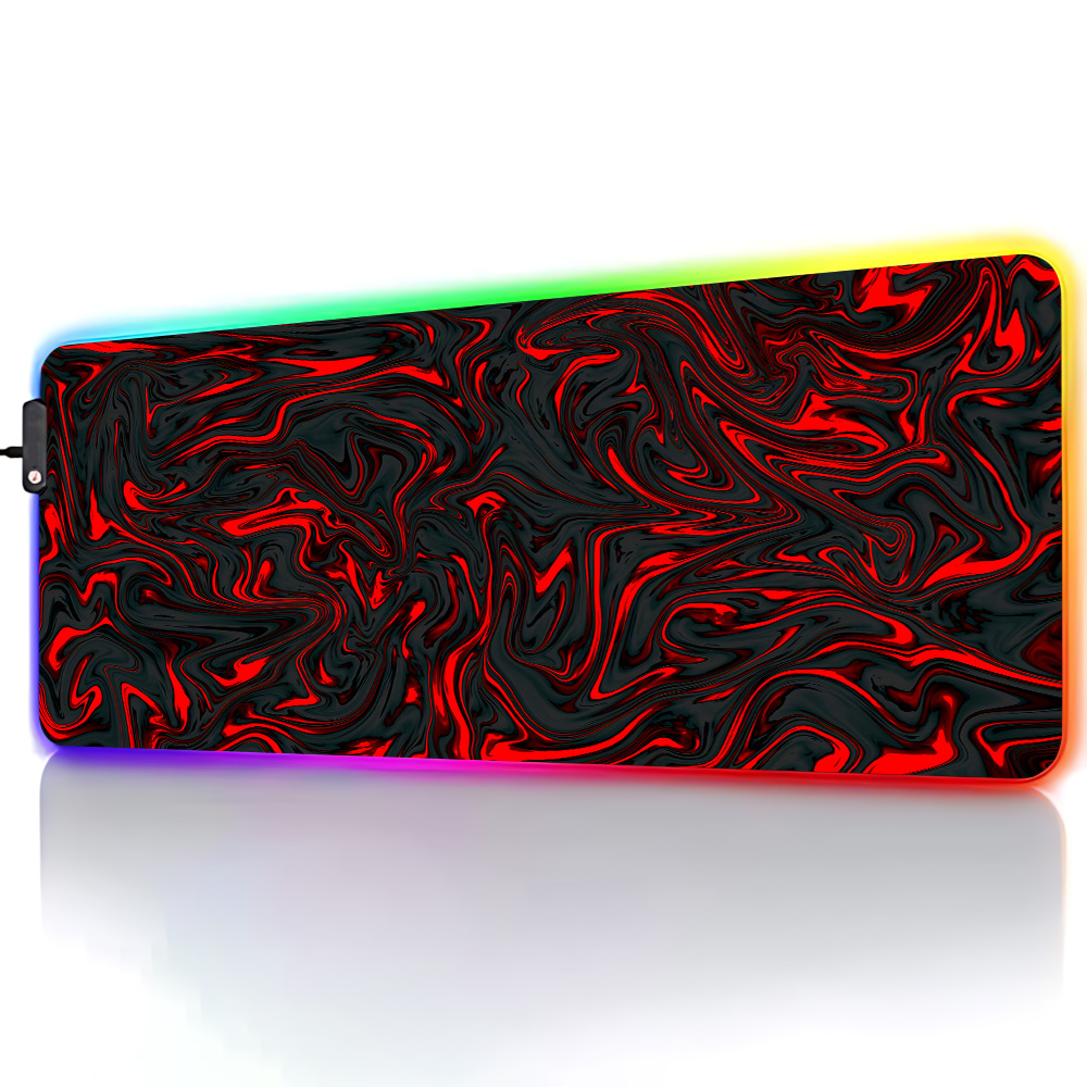 Podkładka pod mysz RGB, czerwo – Pc Gaming Liquid recenzja i cena