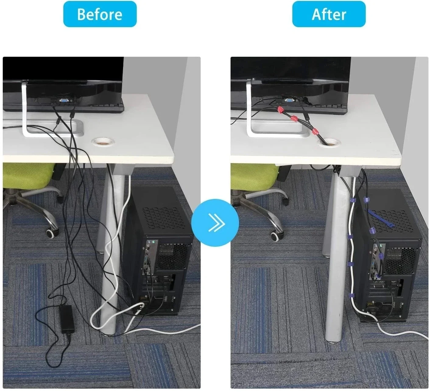 10/30/50 SZT. Organizer Kabli  – Cable Management Sleeve recenzja i cena