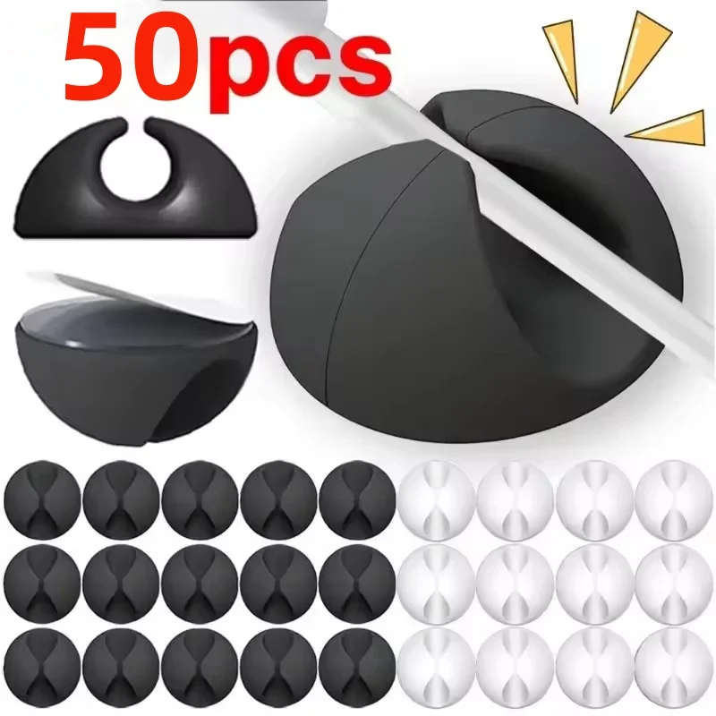 5/50 szt. Klipsy do kabli na b – Cable Management Sleeve recenzja i cena