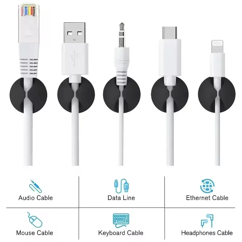 5/50 szt. Klipsy do kabli na b – Cable Management Sleeve recenzja i cena